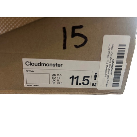 ON Running Cloudmaster Men's 11.5 - Picture 10 of 10